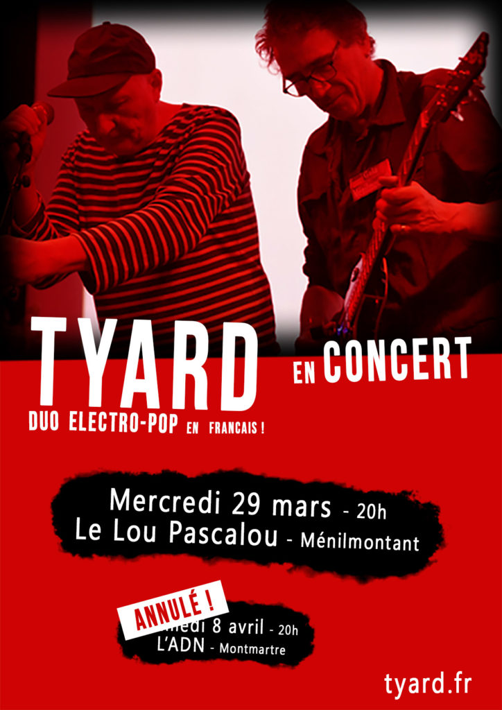Tyard le 29 mars 2023 au Lou Pascalou, Ménilmontant
